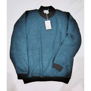 VTG Mondo di Marco Sweater Mens Terry Cloth Wool Blend 52 Italy 90s Casual NOS